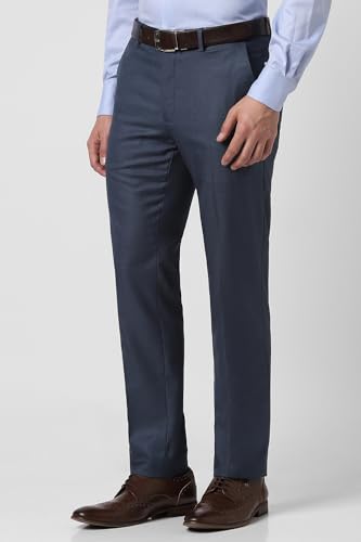 Van Heusen Men's Formal Mid Rise Slim Fit Trousers - Image 4
