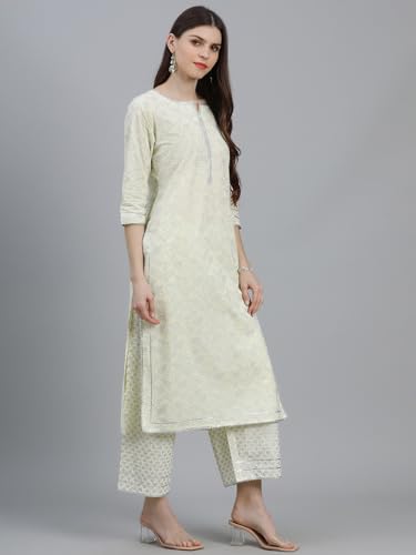 Libas Womens Printed Rayon Straight Kurta With Palazzos and Dupatta - Authentic Libas Clothing | UrbanThreads - Image 5
