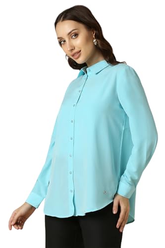 Allen Solly Women's 100% Cotton Regular Fit Shirt - Image 3