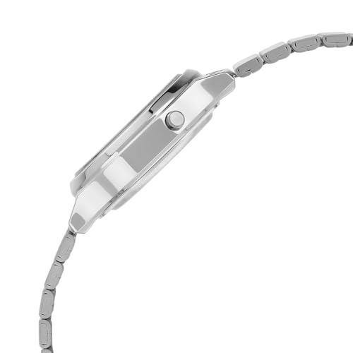 Casio Vintage Pink Digital Watch Silver Stainless Steel - Image 3