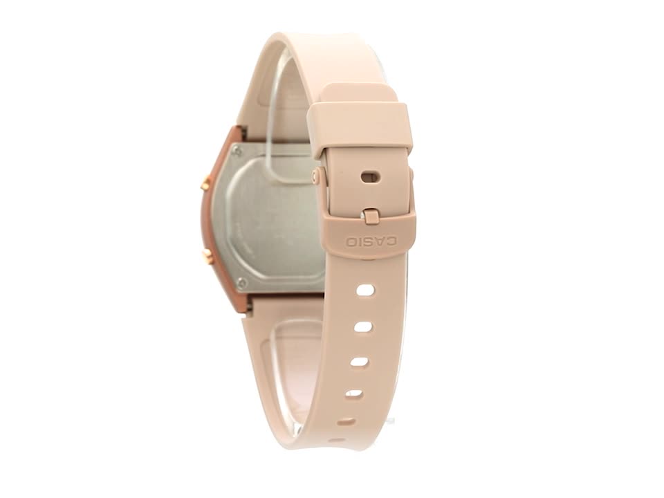 Casio LW-204-4ADF Rose Gold Digital Watch Pink Strap - Image 3