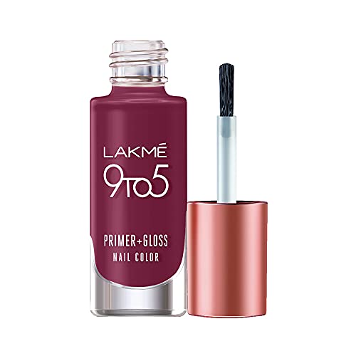 Lakmé 9to5 Desert Rose Nail Polish Primer Gloss Finish 6ml - Image 2
