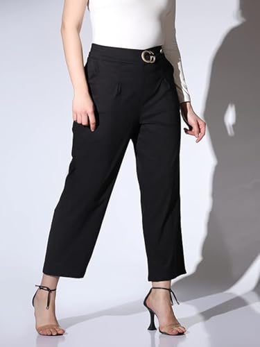 Leriya Fashion Women's Ankle Fit High Rise Trousers High-Waisted Pant| Korean Trousers - Authentic Leriya Clothing | UrbanThreads - Image 5