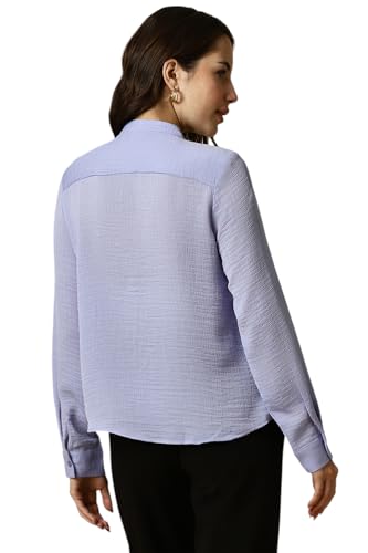 Allen Solly Women's Cotton Solid Regular Fit Shirt - Image 5