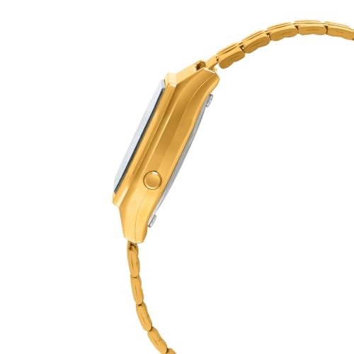 Casio LA680WGA-1BDF Black Digital Dial Gold Stainless Steel Band - Image 5