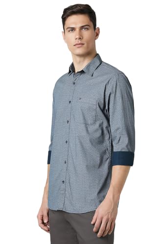 Peter England Men's Ditsy Print Slim Fit Casual Shirt - Image 4