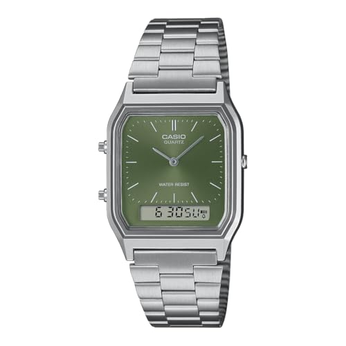 Casio Vintage Green Dial Analog-Digital Watch - Image 2