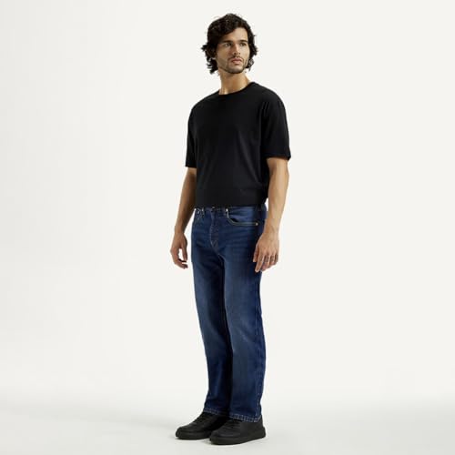 Levi's Men's 505 Straight Fit Mid Rise Jeans - Image 4