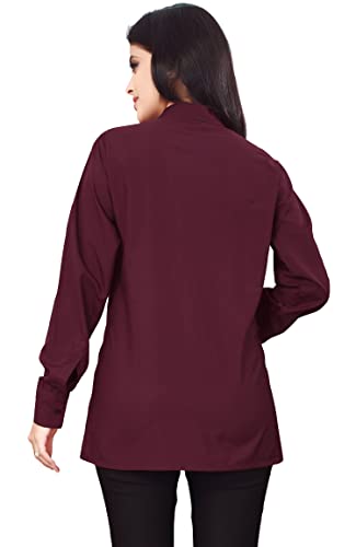 Leriya Fashion Women Crepe Top Regular Fit Western (W1153_Red_XXL) - Authentic Leriya Clothing | UrbanThreads - Image 4