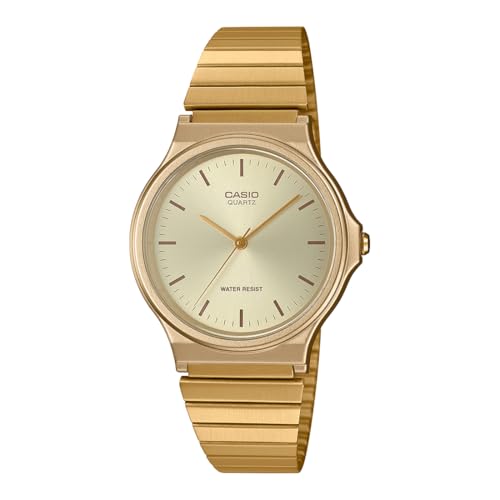 Casio Ladies Analog Gold Dial Watch MQ-24G-9EDF - Image 2