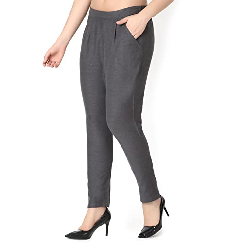 Leriya Fashion Women Casual Formal Western Stylish Rayon Trouser Regular Fit Plain Pyajama Pants Low - Authentic Leriya Clothing | UrbanThreads - Image 5