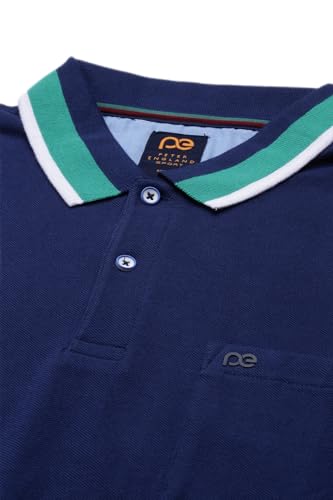 Peter England Men's Cotton Blend Solid Regular Fit T-Shirt - Image 5