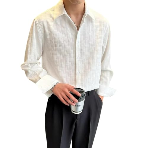 Leriya Fashion Men's Formal Button Down Shirt – Slim Fit Office Wear Shirt for Men | Textured Long S - Authentic Leriya Clothing | UrbanThreads - Image 2