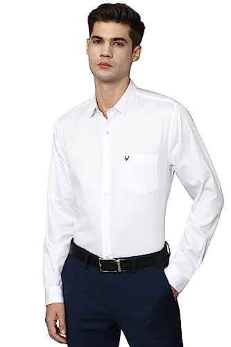 Allen Solly Men Cotton Solid Regular Fit Shirt - Image 2