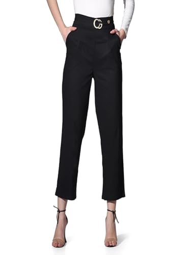 Leriya Fashion Women's Ankle Fit High Rise Trousers High-Waisted Pant| Korean Trousers - Authentic Leriya Clothing | UrbanThreads - Image 2