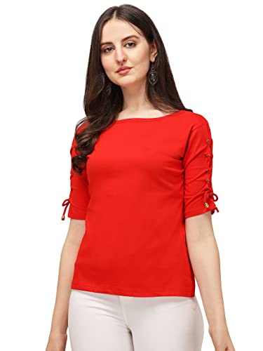Leriya Fashion Women Lycra 3/4 Sleeve Regular Office Wear, Casual Wear, Under 399 Top for Women/Girl - Authentic Leriya Clothing | UrbanThreads