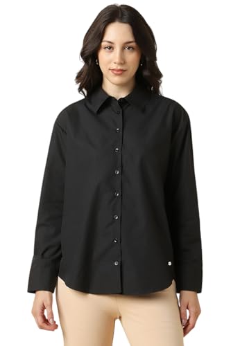 Allen Solly Women Polycotton Regular Fit Formal Shirt 3/4 Sleeve - Image 2