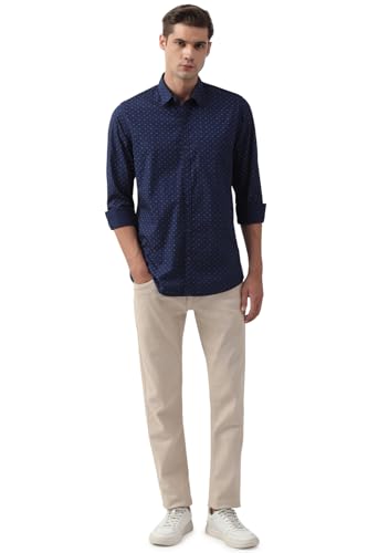 Peter England Men Cotton Printed Slim Fit Shirt - Image 4