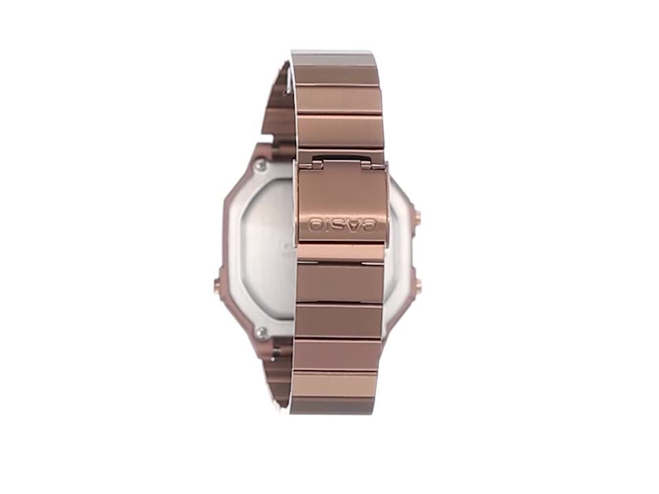 Casio Vintage Digital Watch Rose Gold Retro - Image 4