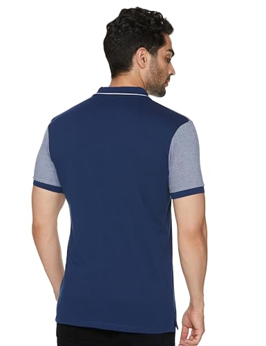 Allen Solly Men Polycotton Regular Fit Color Blocked Polo - Image 3