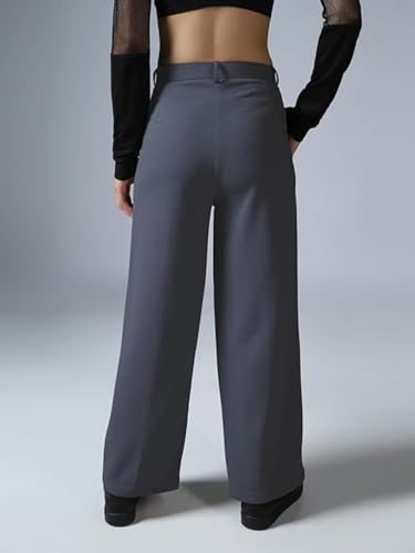 LERIYA Fashion High Waist Cotton Trousers for Women – Flared Parachute Pants with Side Pockets | Cas - Authentic LERIYA Clothing | UrbanThreads - Image 3