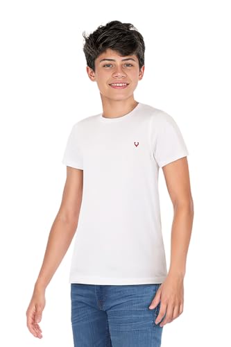 Allen Solly Boys Oversized Crew Neck T-shirt Stag Logo - Image 4