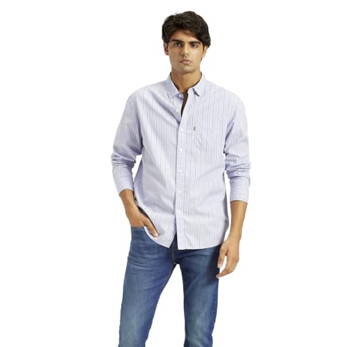 Levi's Men's Striped Slim Fit Shirt - Image 5