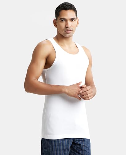 Jockey 8823 Men's Slim Fit Round Neck Sleeveless Vest - Image 5