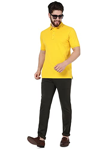 JadeBlue Yellow Cotton Polo Slim Fit Summer Style - Image 5