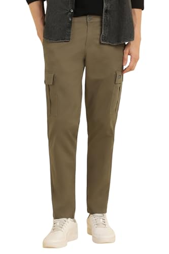 Allen Solly Men's Regular Fit Low Rise Cargo Pant - Image 2