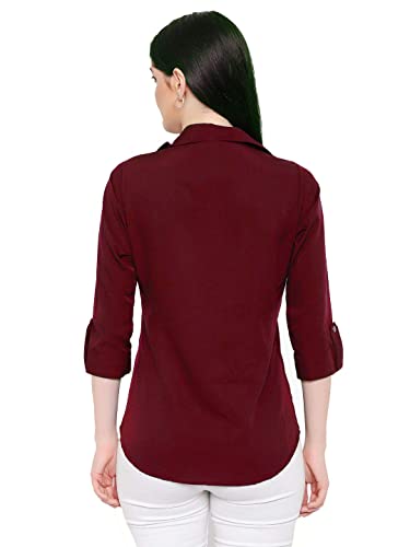 Leriya Fashion Women's Summer Cotton Plain Tops 3 4 Flare Sleeve Tie Knot Loose Casual Tops - Authentic Leriya Clothing | UrbanThreads - Image 3