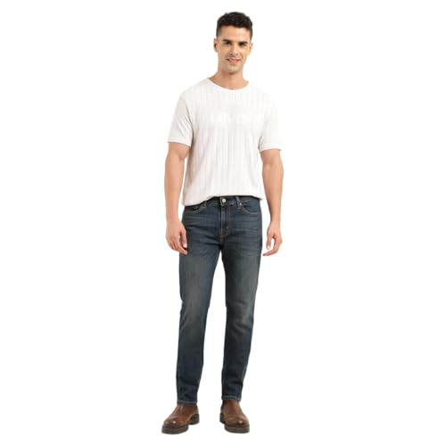 Levi's Men's 511 Slim Fit Mid Rise Navy Jeans - Image 3