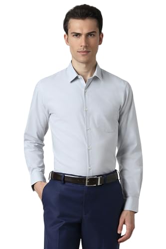Peter England Slim Fit Oxford Shirt Crisp White - Image 2