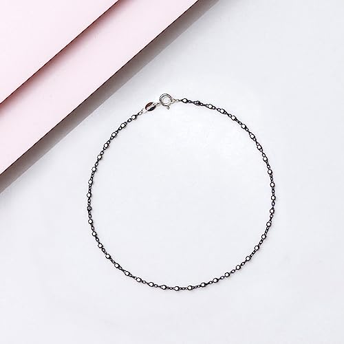 ZAVYA 925 Sterling Silver Anklet | Rhodium Plated Precious Cubic Zirconia Women Chain Anklet | Gifts - Authentic ZAVYA Fashion | UrbanThreads - Image 5