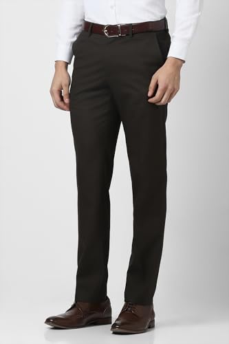 Van Heusen Men's Mid Rise Slim Fit Formal Trousers - Image 3