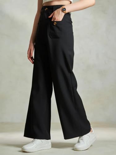 Leriya Fashion Trousers for Women – High Waist Korean Style Pants | Flared Formal Office Wear & Casu - Authentic Leriya Clothing | UrbanThreads - Image 5