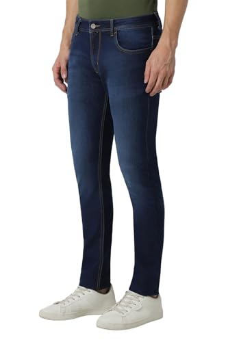 Peter England Men's Skinny Fit Mid Rise Stretchable Jeans - Image 3