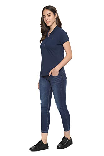 Allen Solly Women Synthetic Solid Regular Fit T-Shirt - Image 4