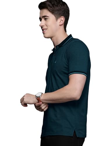 Allen Solly Men's Cotton Solid Regular Fit Polo Shirt - Image 4