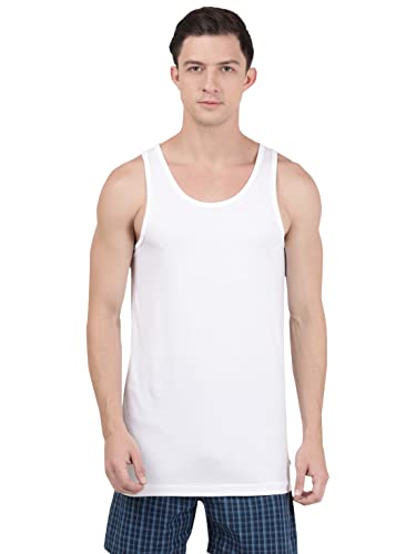 Jockey 8820 Men's Sleeveless Vest Combed Cotton Extended Length - Image 4