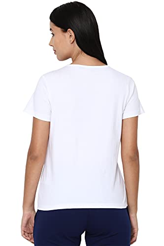 Allen Solly Women Cotton Solid Regular Fit T-Shirt - Image 4