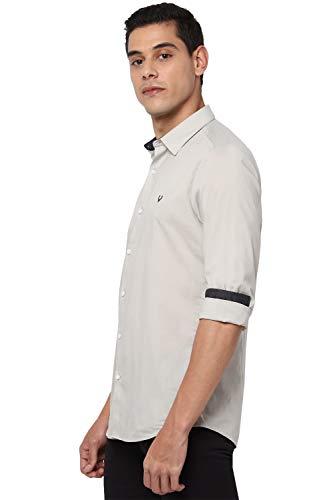 Allen Solly Grey Slim Fit Shirt - Image 3