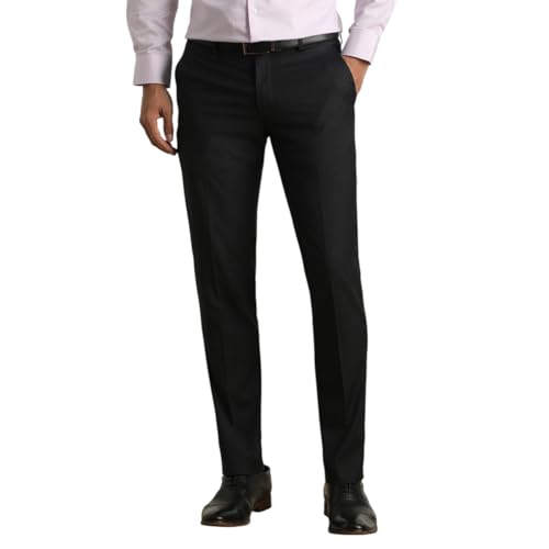 Van Heusen Mid Rise Checkered Formal Trouser for Men|Regular Fit Formal Pants |Stretchable Waist| - Authentic Van Clothing | UrbanThreads - Image 2