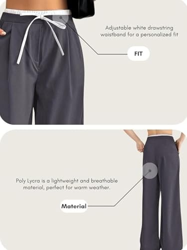 Leriya Fashion Women's Regular Fit High Rise Trouser | High-Waist Korean Style Pants | Track Pant | - Authentic Leriya Clothing | UrbanThreads - Image 5