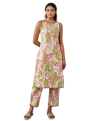 Leriya Fashion Women Rayon Kurta Sets | Floral Regular Kurta with Palazzo | Printed Straight Sleevel - Authentic Leriya Clothing | UrbanThreads - Image 2