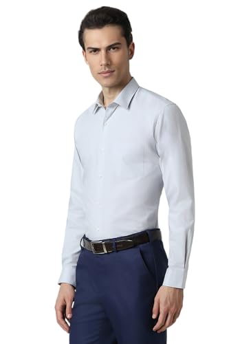 Peter England Slim Fit Oxford Shirt Crisp White - Image 4