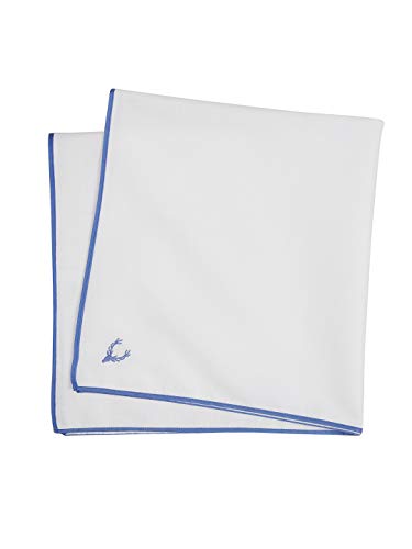 Allen Solly White Handkerchiefs 6 Pack Colored Border - Image 4
