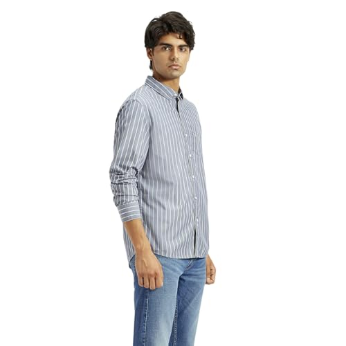 Levi's Men's Striped Slim Fit Shirt - Image 4