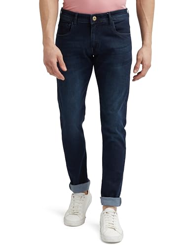 Peter England Men's Mid Wash Stretchable Jeans - Image 2