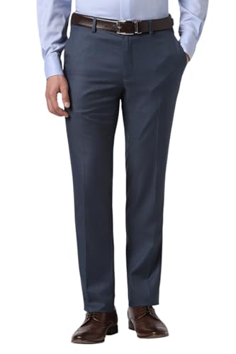 Van Heusen Men's Formal Mid Rise Slim Fit Trousers - Image 2